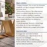 Conjunto Sala de Jantar Mesa 120x80cm Tampo Mdf com 4 Cadeiras Espanha Yescasa - 13