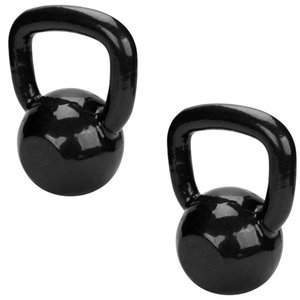 Kit Kettlebell Emborrachado 4 e 6 Kg - Treinamento Funcional