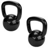 Kit Kettlebell Emborrachado 4 e 6 Kg - Treinamento Funcional - 1