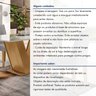 Conjunto Sala de Jantar Mesa 120x80cm Tampo Mdf/vidro com 4 Cadeiras Espanha Yescasa - 13
