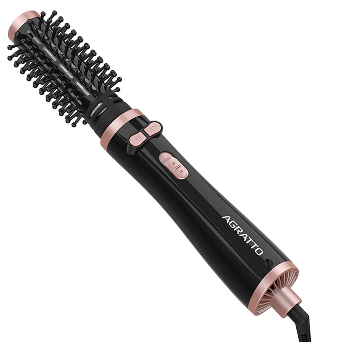 Escova Cabelo Rotativa Giratória Secadora Modeladora 6 em 1 Della Tourmaline Ion 110v/220v Agratto