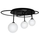 Ver imagem 6 de Luminária Plafon de Sobrepor Lindo 3XG9 75W TR006B Bella Iluminação Preto/Cromado