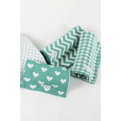 Manta Tricô Bebê Chevron Carlan