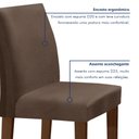 Ver imagem 6 de Conjunto Sala de Jantar Mesa 120x80cm Tampo Mdf/vidro com 4 Cadeiras Espanha Yescasa