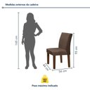 Ver imagem 5 de Conjunto Sala de Jantar Mesa 120x80cm Tampo MDF/Vidro com 4 Cadeiras Espanha Yescasa