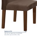 Ver imagem 7 de Conjunto Sala de Jantar Mesa 120x80cm Tampo Mdf/vidro com 4 Cadeiras Espanha Yescasa