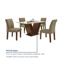 Ver mais imagens de Conjunto Sala de Jantar Mesa 120x80cm Tampo Mdf/vidro com 4 Cadeiras Espanha Yescasa