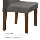 Ver mais imagens de Conjunto Sala de Jantar Mesa 120x80cm Tampo MDF/Vidro com 4 Cadeiras Espanha Yescasa