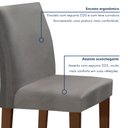 Ver imagem 6 de Conjunto Sala de Jantar Mesa 120x80cm Tampo Mdf/vidro com 4 Cadeiras Espanha Yescasa