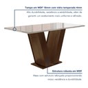 Ver imagem 2 de Conjunto Sala de Jantar Mesa 120x80cm Tampo Mdf/vidro com 4 Cadeiras Espanha Yescasa