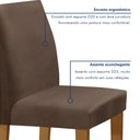 Ver imagem 6 de Conjunto Sala de Jantar Mesa 160x80cm Tampo Mdf com 6 Cadeiras Espanha Yescasa