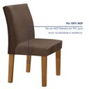 Ver imagem 5 de Conjunto Sala de Jantar Mesa 160x80cm Tampo Mdf com 6 Cadeiras Espanha Yescasa