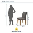 Ver imagem 4 de Conjunto Mesa Jantar 160x80cm Tampo MDF com 6 Cadeiras Espanha Yescasa