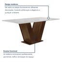 Ver imagem 3 de Conjunto Sala de Jantar Mesa 160x80cm Tampo MDF com 6 Cadeiras Espanha Yescasa