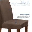 Ver imagem 6 de Conjunto Sala de Jantar Mesa 160x80cm Tampo MDF com 6 Cadeiras Espanha Yescasa