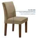 Ver imagem 5 de Conjunto Sala de Jantar Mesa 6 Cadeiras MDF Espanha Yescasa Marrom Chocolate/Off White/Veludo Bege Escuro