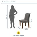 Ver imagem 5 de Conjunto Sala de Jantar Mesa 160x80cm Tampo MDF com 6 Cadeiras Espanha Yescasa