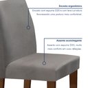 Ver imagem 6 de Conjunto Sala de Jantar Mesa 160x80cm Tampo Mdf com 6 Cadeiras Espanha Yescasa