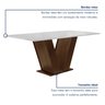 Conjunto Sala de Jantar Mesa 160x80cm Tampo Mdf com 6 Cadeiras Espanha Yescasa - 11