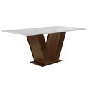 Ver imagem 6 de Conjunto Sala de Jantar Mesa 160x80cm Tampo MDF com 6 Cadeiras Espanha Yescasa