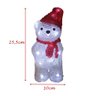 Urso Polar Natal Enfeite Iluminado Led Decoraçao Natalino Decoraçao Casa Loja Escritorio - 4