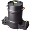 Ver imagem 1 de Churrasqueira Tambor Bafo Vertical Costela Gaucha Chão