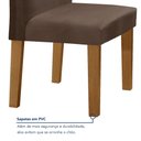 Ver imagem 7 de Conjunto Sala de Jantar 1 Mesa 120x80cm Tampo MDF com 4 Cadeiras Espanha Yescasa
