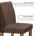 Ver imagem 6 de Conjunto Sala de Jantar 1 Mesa 120x80cm Tampo MDF com 4 Cadeiras Espanha Yescasa