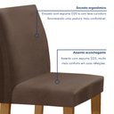 Ver imagem 6 de Conjunto Sala de Jantar 1 Mesa 120x80cm Tampo Mdf com 4 Cadeiras Espanha Yescasa