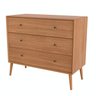 Cômoda com 3 Gavetas Retrô 95x110cm Nature  - 2