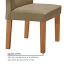 Ver mais imagens de Conjunto Sala de Jantar Mesa 4 Cadeiras Tampo de MDF Espanha Yescasa Marrom Cinamomo/Off White/Bege