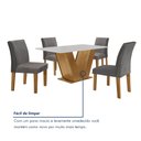 Ver imagem 7 de Conjunto Sala de Jantar Mesa 120x80cm Tampo Mdf com 4 Cadeiras Espanha Yescasa