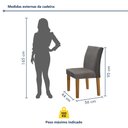 Ver imagem 4 de Conjunto Sala de Jantar Mesa 120x80cm Tampo MDF com 4 Cadeiras Espanha Yescasa