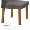 Ver mais imagens de Conjunto Sala de Jantar Mesa 120x80cm Tampo MDF com 4 Cadeiras Espanha Yescasa