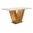 Ver imagem 7 de Conjunto Sala de Jantar Mesa 120x80cm Tampo MDF com 4 Cadeiras Espanha Yescasa
