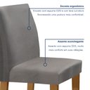 Ver imagem 6 de Conjunto Sala de Jantar Mesa 120x80cm Tampo Mdf com 4 Cadeiras Espanha Yescasa