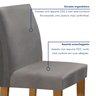 Conjunto Sala de Jantar Mesa 120x80cm Tampo Mdf com 4 Cadeiras Espanha Yescasa - 6
