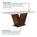 Ver imagem 4 de Conjunto Sala de Jantar Mesa 120x80cm Tampo MDF com 4 Cadeiras Espanha Yescasa