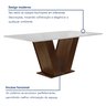 Conjunto Sala de Jantar Mesa 120x80cm Tampo Mdf com 4 Cadeiras Espanha Yescasa - 3