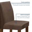 Ver imagem 6 de Conjunto Sala de Jantar Mesa 120x80cm Tampo MDF com 4 Cadeiras Espanha Yescasa