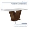 Conjunto Sala de Jantar Mesa 120x80cm Tampo Mdf com 4 Cadeiras Espanha Yescasa - 4