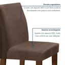 Ver imagem 7 de Conjunto Sala de Jantar Mesa 120x80cm Tampo MDF com 4 Cadeiras Espanha Yescasa