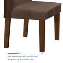 Ver imagem 7 de Conjunto Sala de Jantar Mesa 120x80cm Tampo MDF com 4 Cadeiras Espanha Yescasa