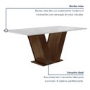 Ver imagem 5 de Conjunto Sala de Jantar Mesa 120x80cm Tampo MDF com 4 Cadeiras Espanha Yescasa