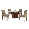 Conjunto Sala de Jantar Mesa 120x80cm Tampo Mdf com 4 Cadeiras Espanha Yescasa - 14