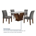 Ver mais imagens de Conjunto Sala de Jantar Mesa 120x80cm Tampo MDF com 4 Cadeiras Espanha Yescasa