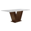 Ver imagem 7 de Conjunto Sala de Jantar Mesa 120x80cm Tampo MDF com 4 Cadeiras Espanha Yescasa