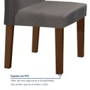 Ver mais imagens de Conjunto Sala de Jantar Mesa 120x80cm Tampo Mdf com 4 Cadeiras Espanha Yescasa