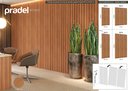 Ver mais imagens de Painel Ripado em Placa 100% MDF 89,5x183cm (1,63m²) Marrom/Freijó/Madeirado Pradel Móveis