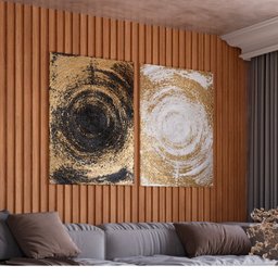 Painel Ripado em Barra 183x89,5cm (1,63m²) Mdf - 1 Painel Ripado em Barra 183x89,5cm (1,63m²) Mdf - 1